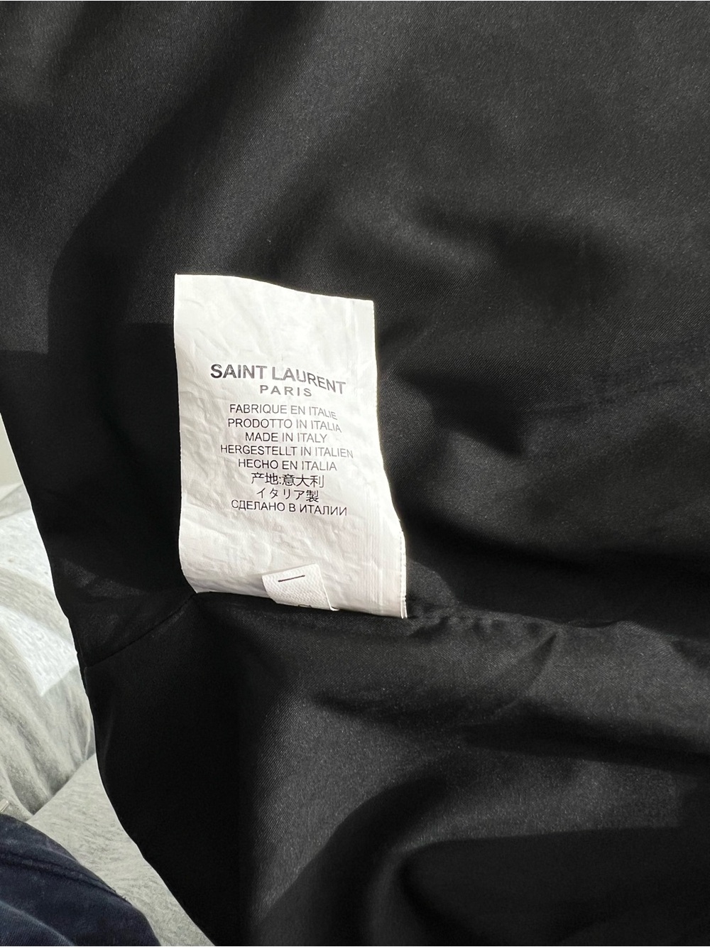 Saint Laurent Black Cropped Tailored Blazer - Picture 3 of 4
